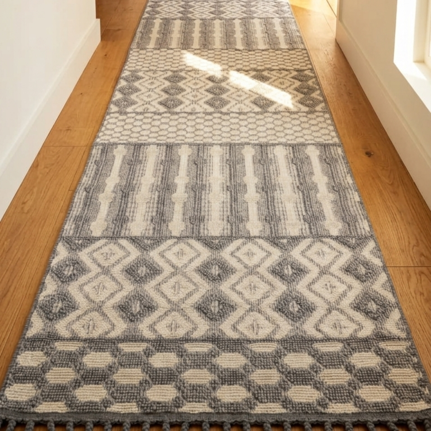 Solare carpet Grey Off-white (1x3)