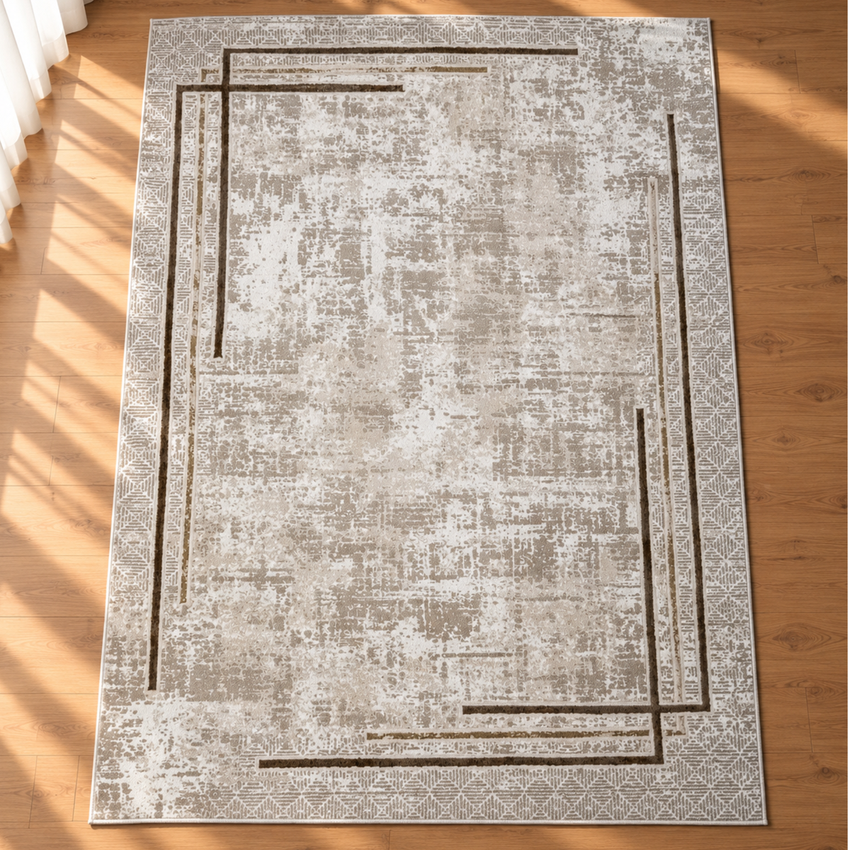 Island carpet - Brown frame