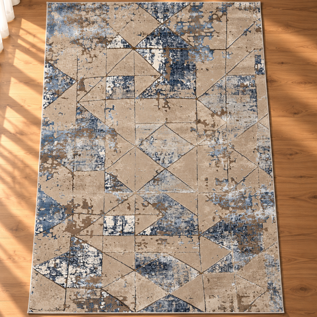 Como Carpet - Brown x Blue