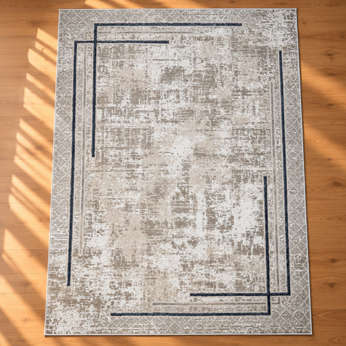 Island carpet - Navy Blue frame
