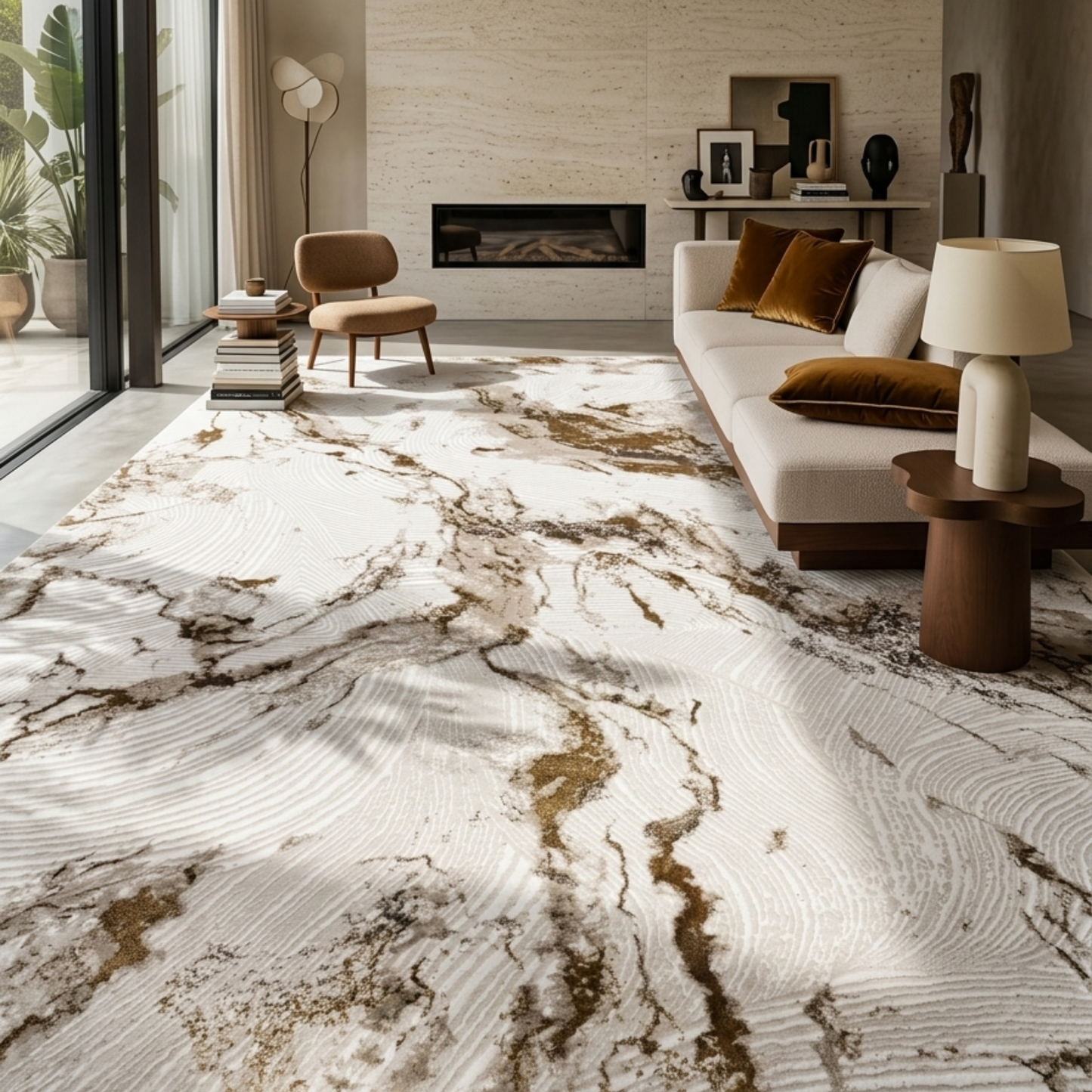 Marbel Roza carpet- modern