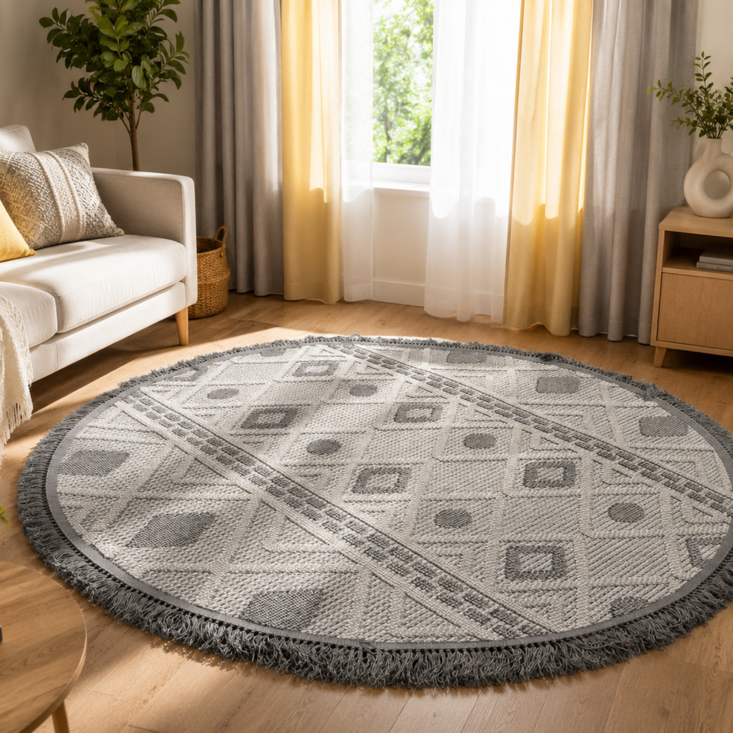 Solare Grey Round