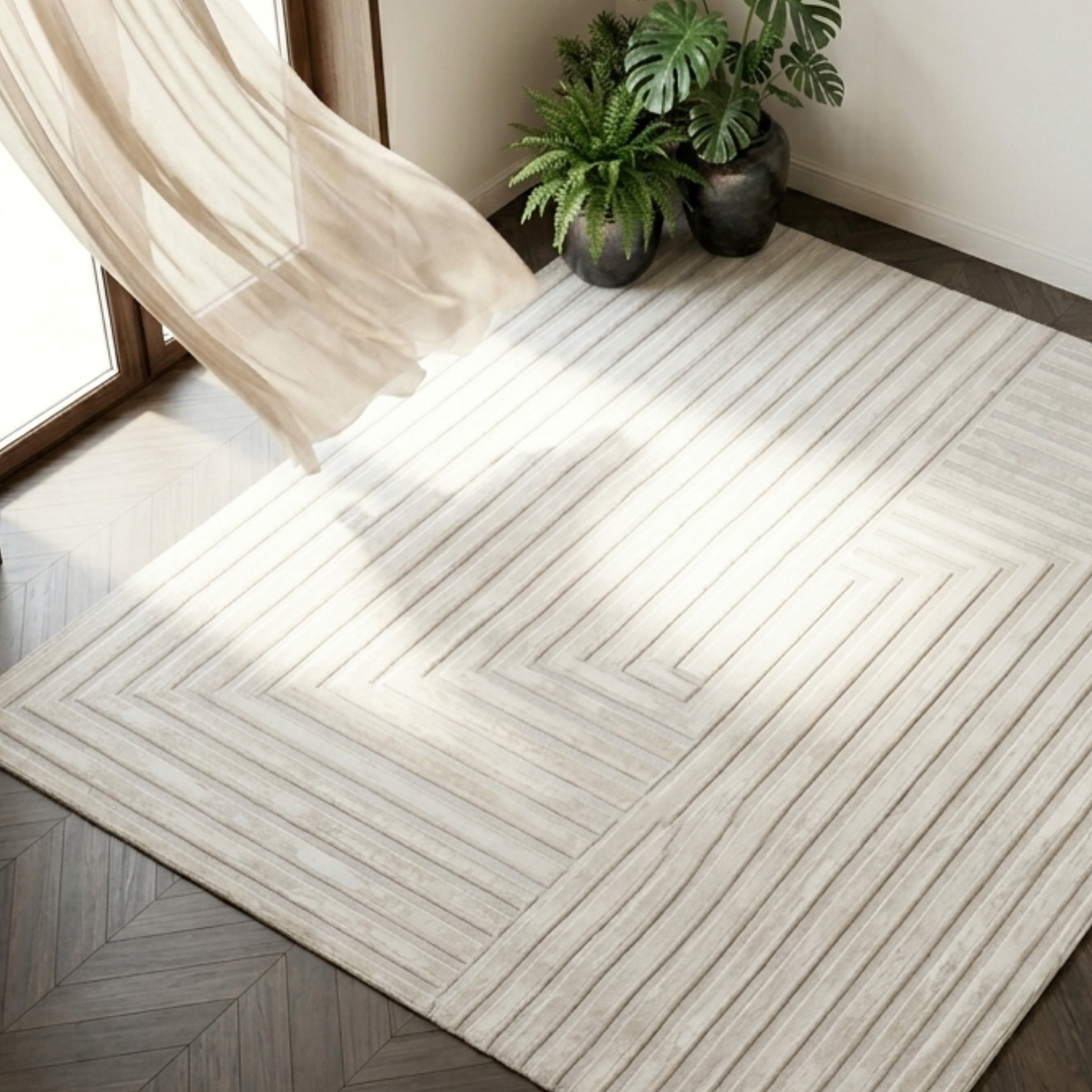 Riva - Modern Carpet Beige