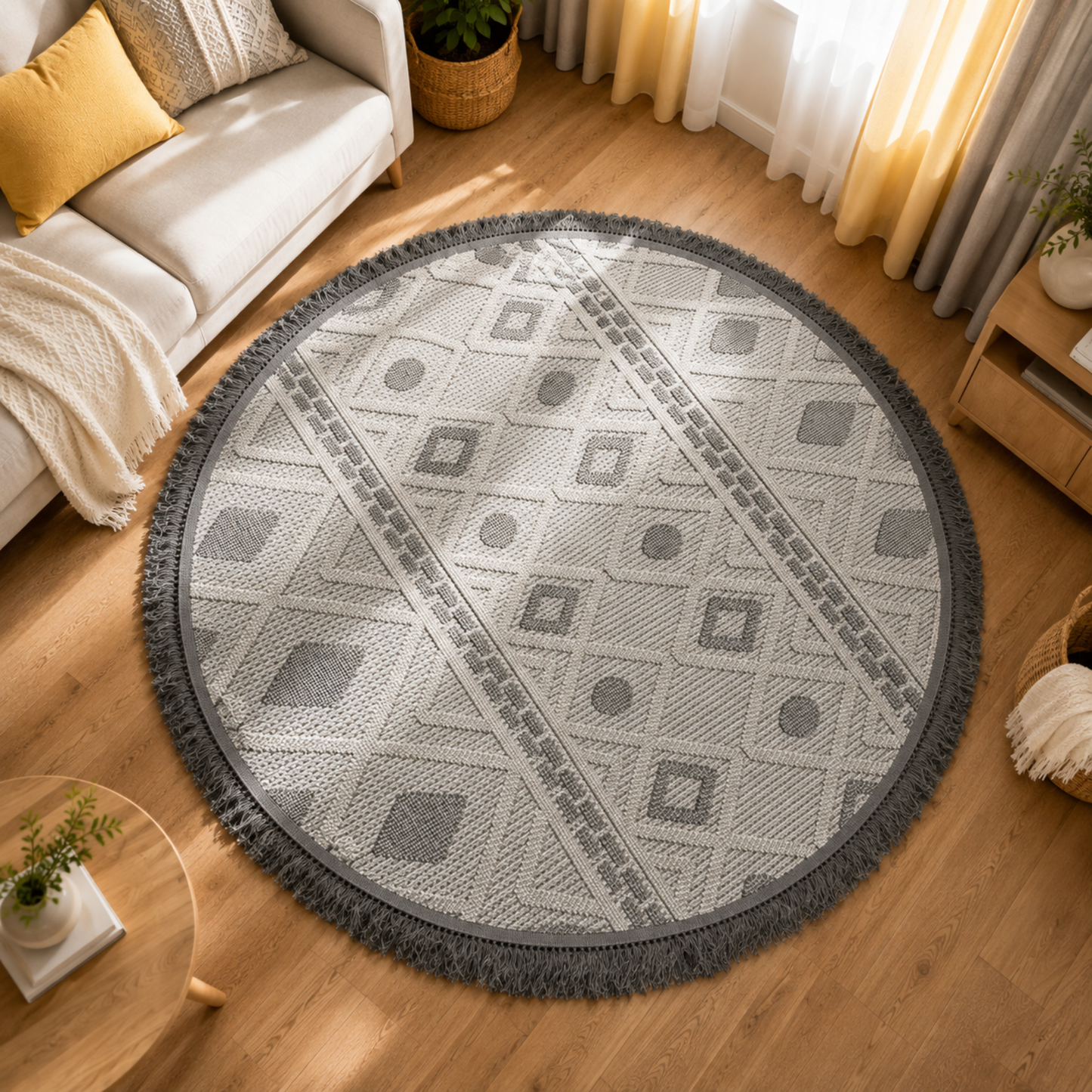 Solare Grey Round