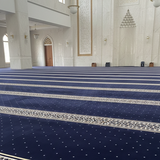 Roza Melat Mosque Carpet Blue