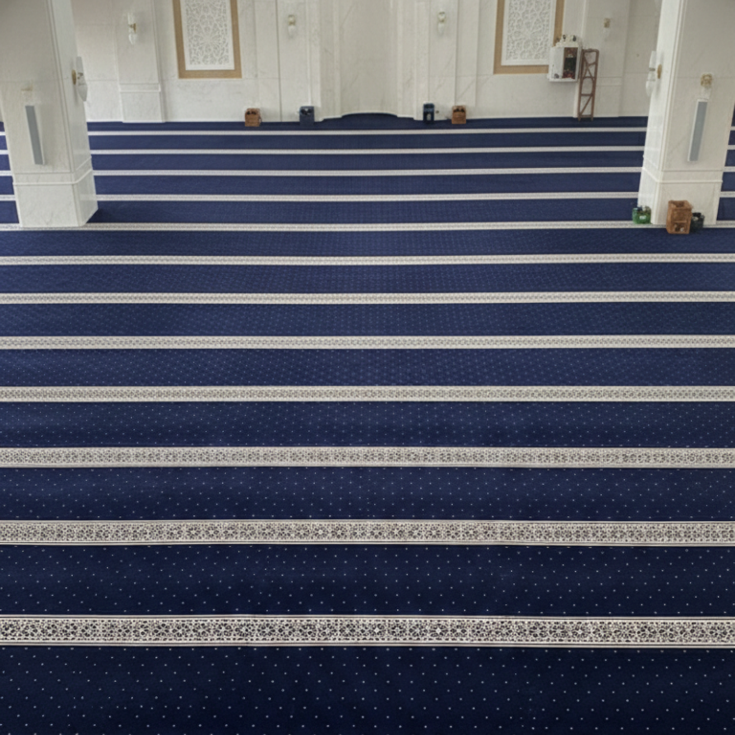 Roza Melat Mosque Carpet Blue