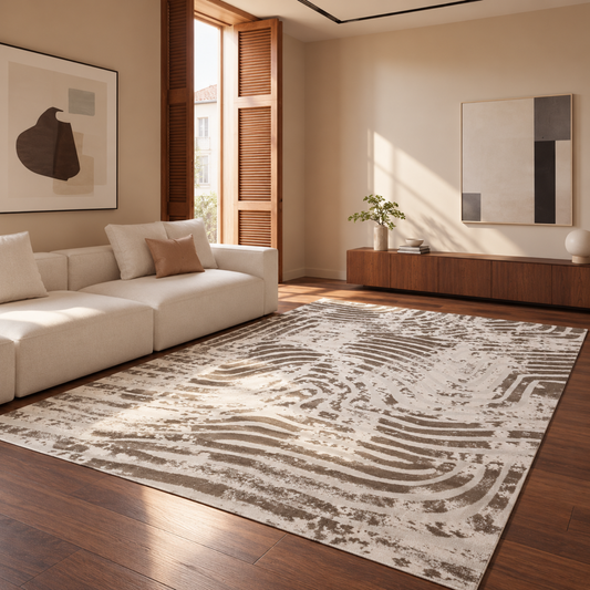 Kaley  carpet - Brown color