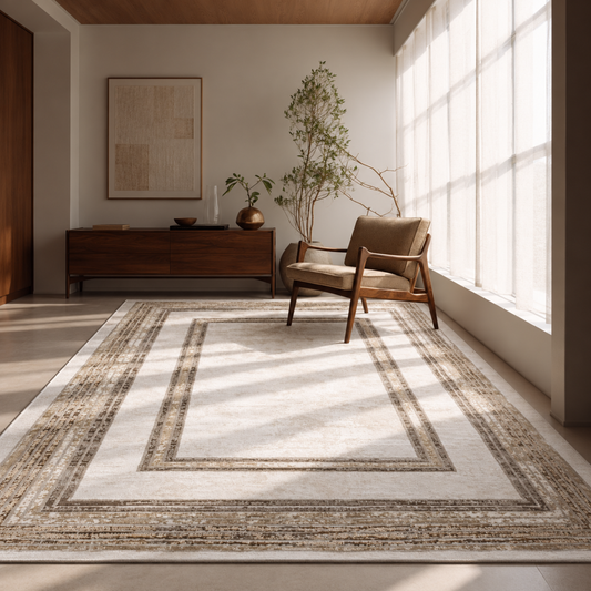 Bisan modern carpet  - Brown