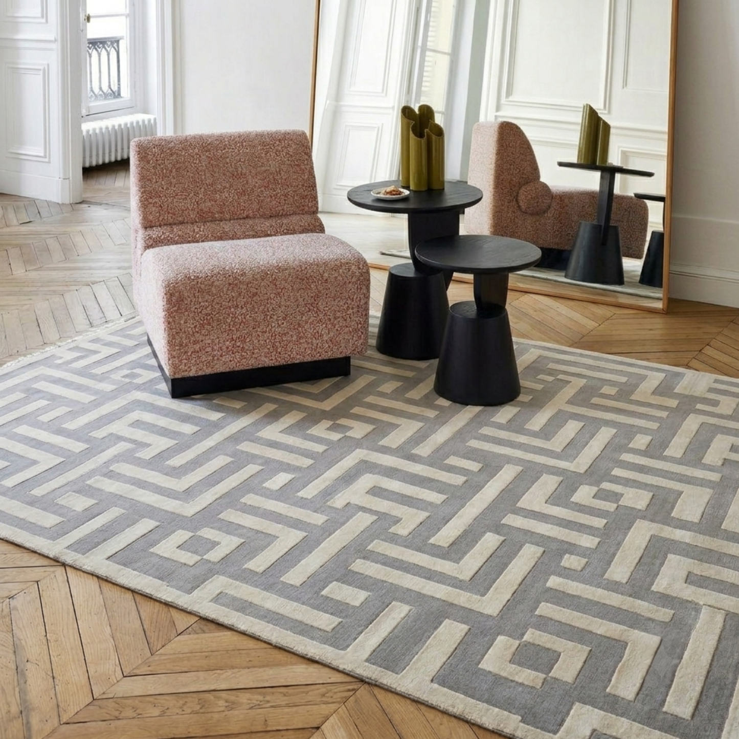 White Roza Carpet