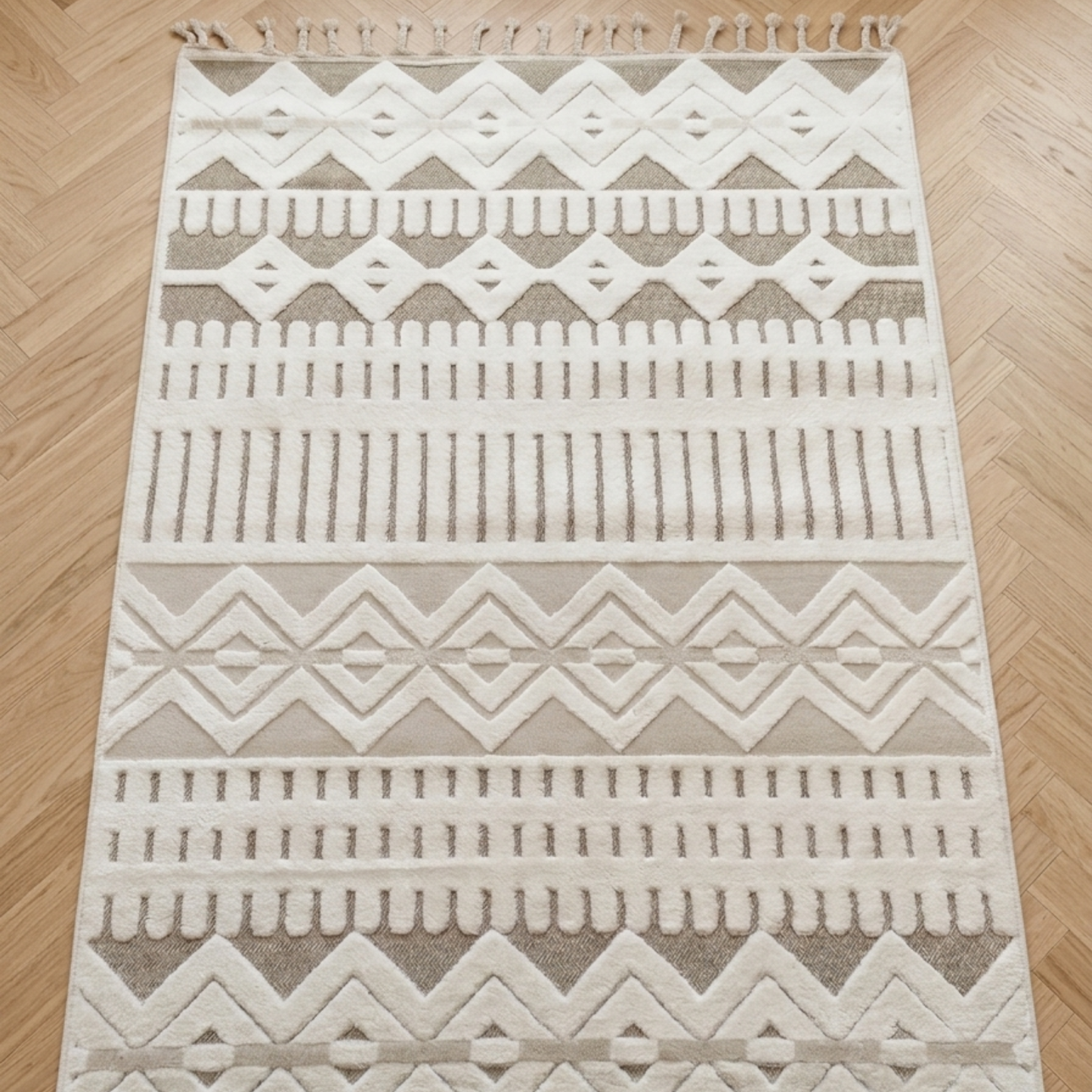 Boho Beige Carpet | Roza Carpet