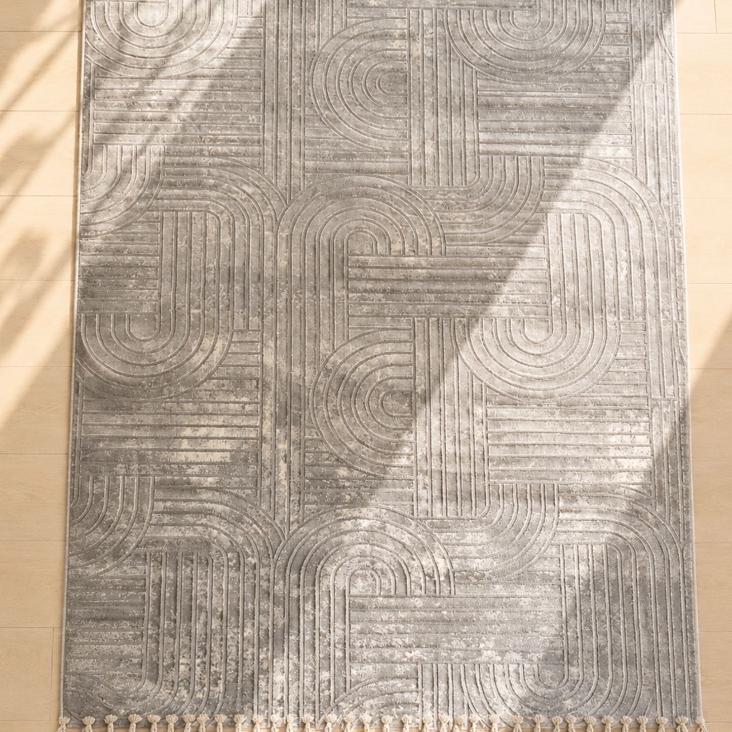 Boho Curve Carpet - Grey